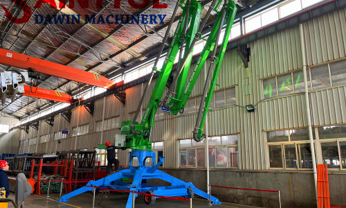 General maintenance methods for hydraulic concrete placing boom out of running