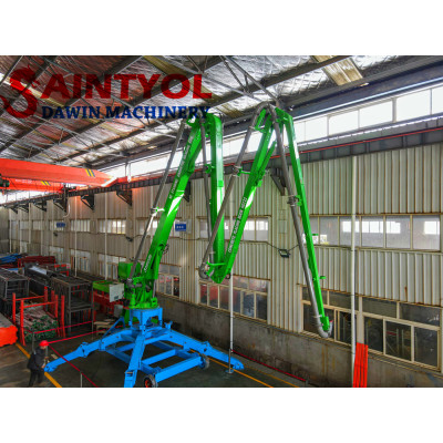 23m 4 sections Trailer Mobile Spider Concrete Placing Boom 