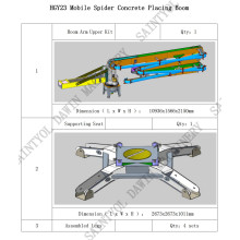 Inspection before commissioning of hydraulic concrete placing boom