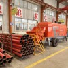 What operating details should be paid attention to during the running-in period of small concrete pumps.