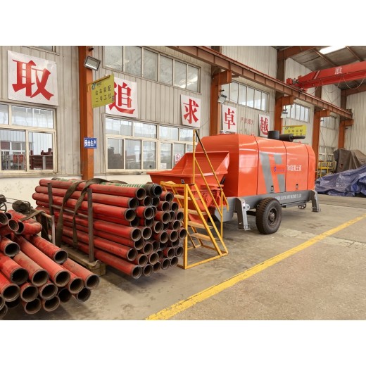 What operating details should be paid attention to during the running-in period of small concrete pumps.