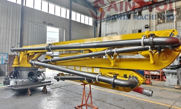 Importance of pre-job inspection of concrete placing boom