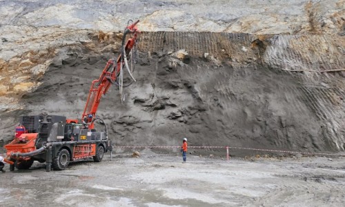 Saintyol DAWIN Wet Concrete Spraying Trolley - Infrastructure Acceleration Tool