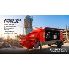How to pump special materials? Saintyol DAWIN concrete delivery pump solves the challenges of UHPC high-difficulty pouring.
