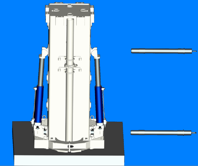 tower self climbing stationary concrete placing boom