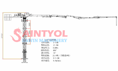 How to be lifted / jacked-up to the tower hydraulic self-climbing concrete placing booms ?