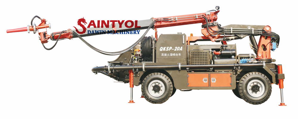 Concrete wet shotcrete machine is an ideal choice for wet shotcrete work in engineering support