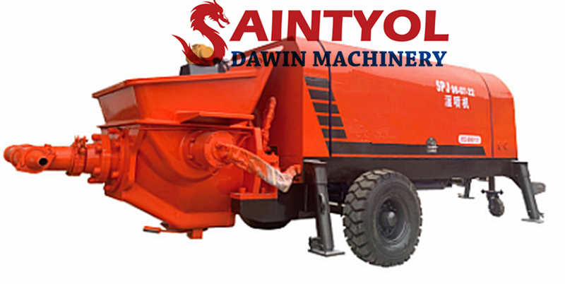 Saintyol DAWIN Machinery shares SPJ08 wet concrete spraying machine