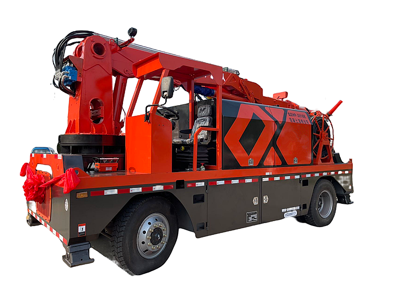 wet concrete spraying machine robot shotcrete pump truck