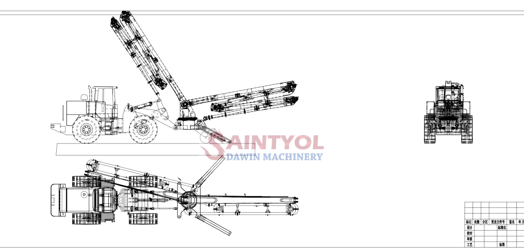 21m trailer mobile spider concrete placing boom China supplier