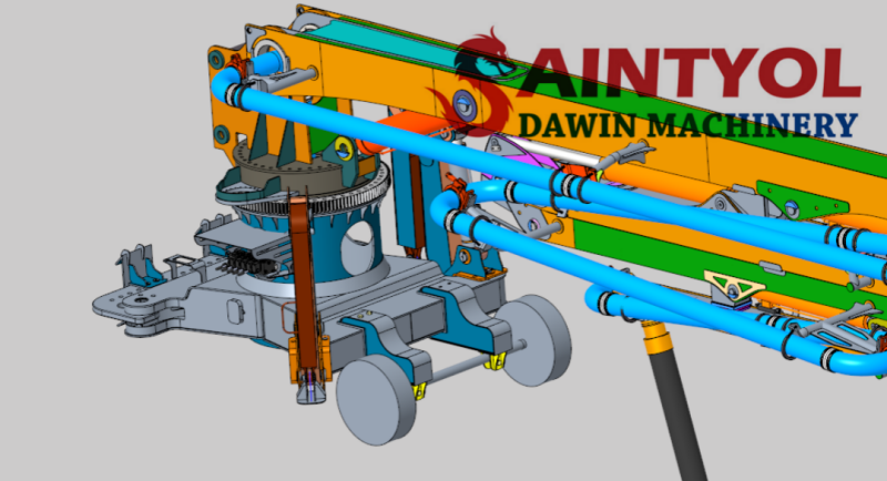 Saintyol DAWIN Concrete Pump Truck Robotic Wet Concrete Shotcrete Machine Technical Clarifications