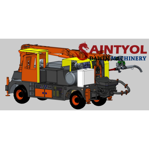 Saintyol DAWIN Wet concrete spraying equipment shotcrete machine application