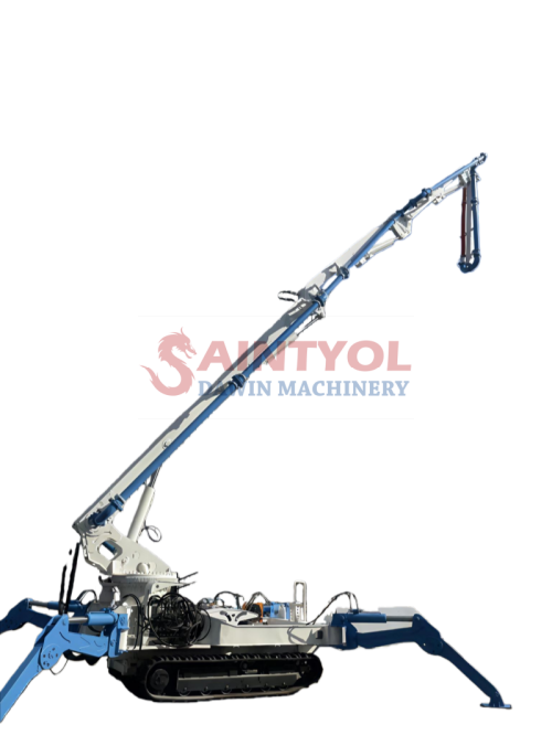 18m "M" shape 4 Sections Crawler Self-walking Mobile Spider Concrete Placing Boom