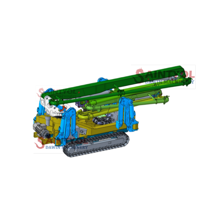 18m "M" shape 4 Sections Crawler Self-walking Mobile Spider Concrete Placing Boom