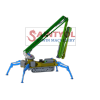 18m "M" shape 4 Sections Crawler Self-walking Mobile Spider Concrete Placing Boom