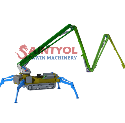 18m "M" shape 4 Sections Crawler Self-walking Mobile Spider Concrete Placing Boom