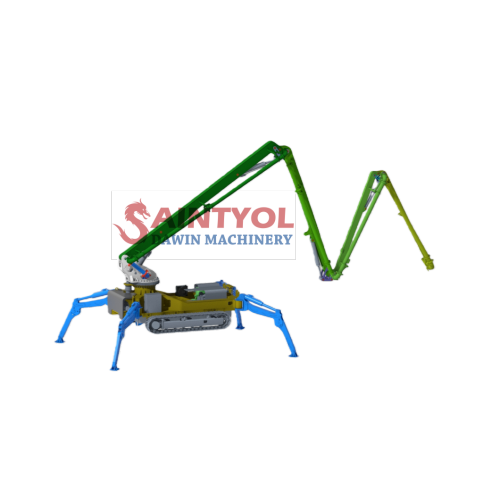 18m "M" shape 4 Sections Crawler Self-walking Mobile Spider Concrete Placing Boom