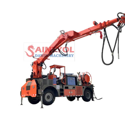 QZHP-3016B Full diesel power mobile wet concrete spraying vehicle shotcrete robot