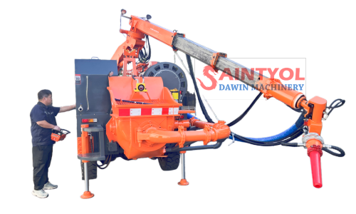 Saintyol DAWIN Machinery Wet Concrete Spraying Truck: A Smart Manufacturing Tool for Tunnel Support, High-Efficiency Spraying Builds Engineering Strength