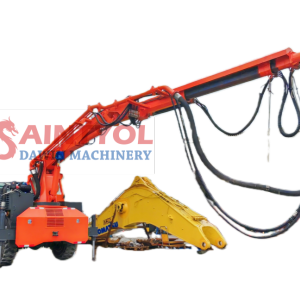 QZHP-3016B Full diesel power mobile wet concrete spraying vehicle shotcrete robot