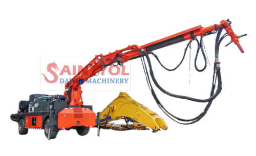 QZHP-3016B Full diesel power mobile wet concrete spraying vehicle shotcrete robot