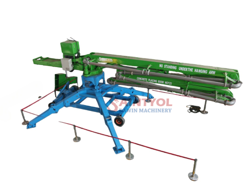 23m 4 sections Trailer Mobile Spider Concrete Placing Boom "M" Folding