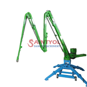 23m 4 sections Trailer Mobile Spider Concrete Placing Boom 