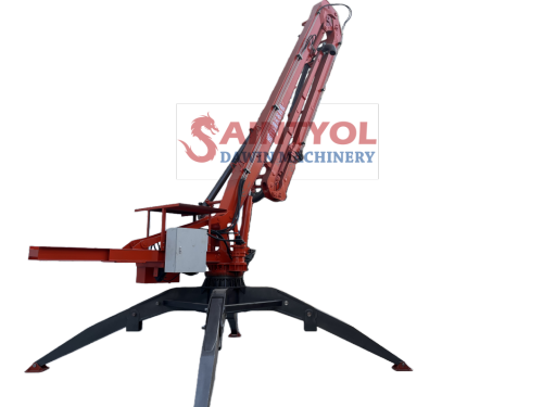 13m 3 sections Trailer Mobile Spider Hydraulic Concrete Placing Boom