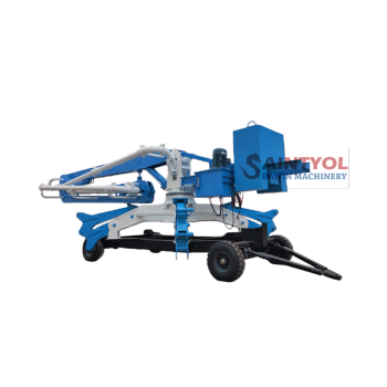 15m 3 Sections Trailer Mobile Spider Hydraulic Concrete Placing Boom
