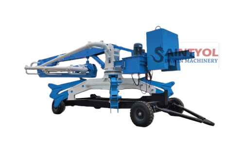 15m 3 Sections Trailer Mobile Spider Hydraulic Concrete Placing Boom