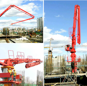 35m 5 Sections Tower Hydraulic Jack-Up Concrete Placing Boom, Self Climbing Concrete Placing Boom