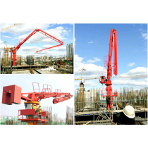 35m 5 Sections Tower Hydraulic Jack-Up Concrete Placing Boom, Self Climbing Concrete Placing Boom