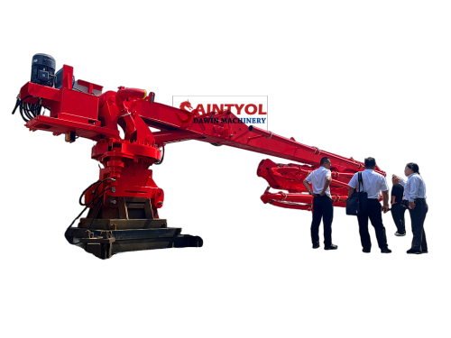 32m 4 Sections "Z" Shape Column Tower Hydraulic Jack-Up Concrete Placing Boom, Self Climbing Concrete Placing Boom