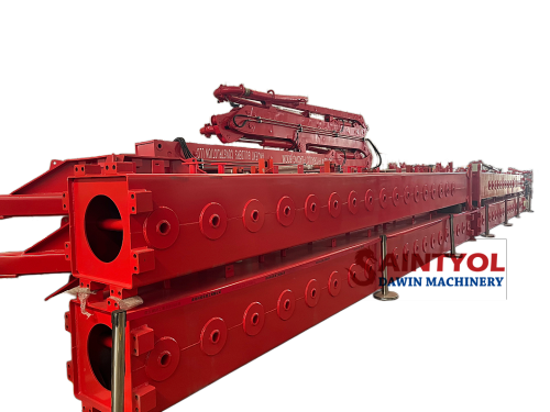 32m 4 Sections "Z" Shape Column Tower Hydraulic Jack-Up Concrete Placing Boom, Self Climbing Concrete Placing Boom