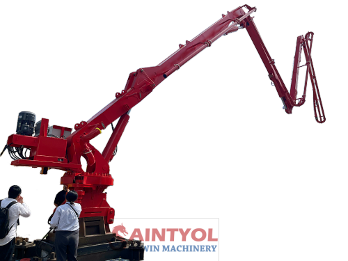 32m 4 Sections "Z" Shape Column Tower Hydraulic Jack-Up Concrete Placing Boom, Self Climbing Concrete Placing Boom