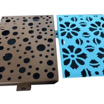 Porous shaped decorative aluminum plate for exterior cladding wall
