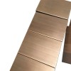 Aluminium sheet metal copper like brushed panel with good flexibility