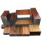aluminium wooden patern hollow rectangular sections