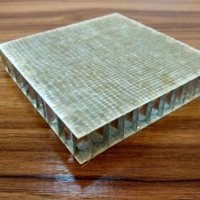 Light weight fiberglass composite honeycomb panels for floor