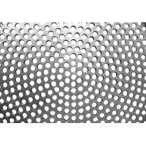 Silver color perforated aluminium wall panels with types holes