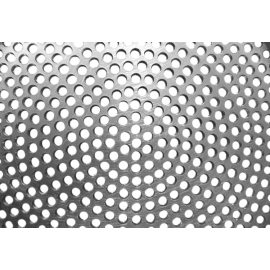 0.8mm Thick x 0.09375" Hole Stagger Stainless Perforated Sheet 304 with  Round Hole