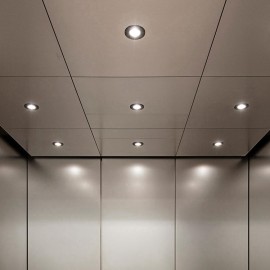 Fasade Diamond Plate Revealed Edge Brushed Aluminum Lay-in Ceiling Tile