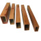 wood grain finish Electrophoretic oxidation aluminum square hollow profile tube for decoration