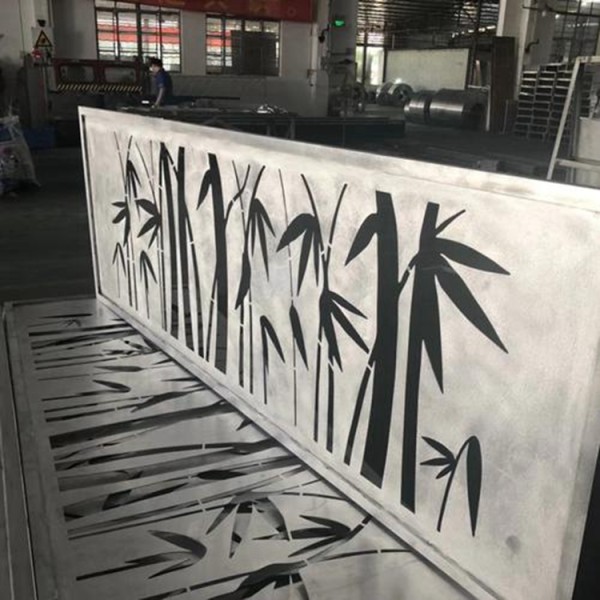 outdoor wall decor for patio Laser cutting aluminum panels