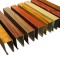 wood grain finish Electrophoretic oxidation aluminum square hollow profile tube for wall decoration