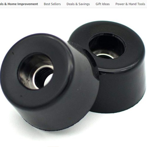 Black Rubber Feet Bumpers with Matching Screws Washer with stainless steel