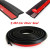 Black Z-shape Rubber Weather Strip Seal Hollow Car Weatherstrip Window Door