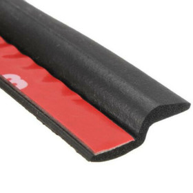 Black Z-shape Rubber Weather Strip Seal Hollow Car Weatherstrip Window Door