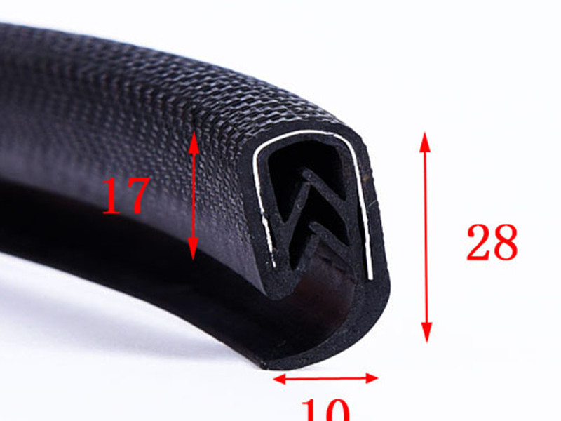 different size PVC Edge Trim Plastic U-Channel for vehicle