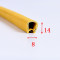 different size PVC Edge Trim Plastic U-Channel for vehicle